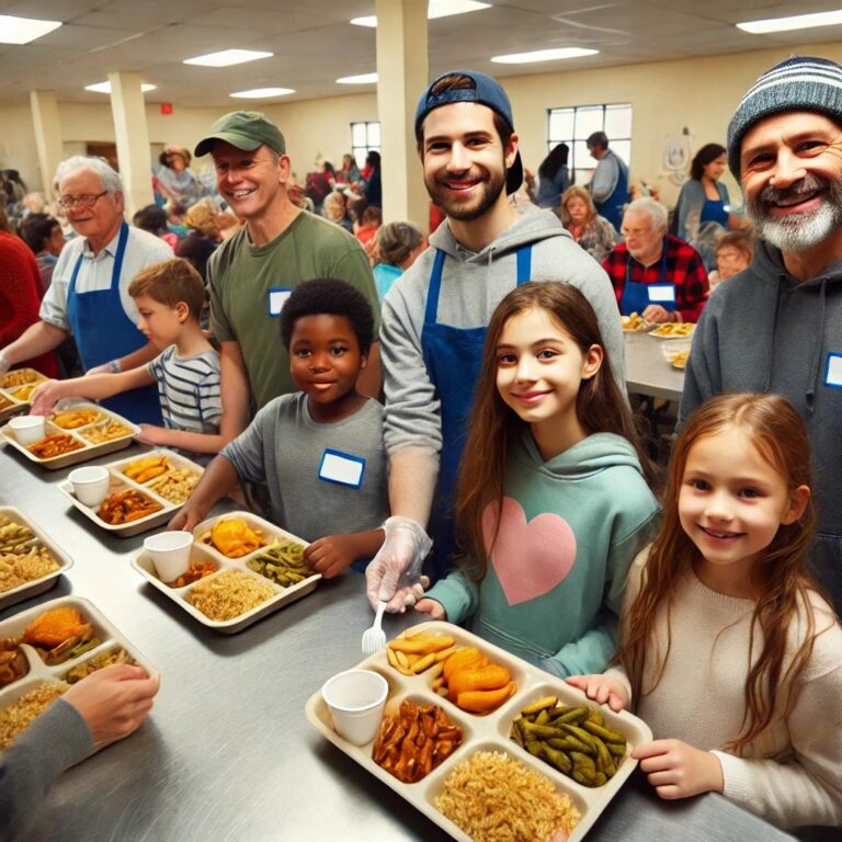 Hesed House (Homeless Shelter) Aurora, IL – volunteered to serve the meals.